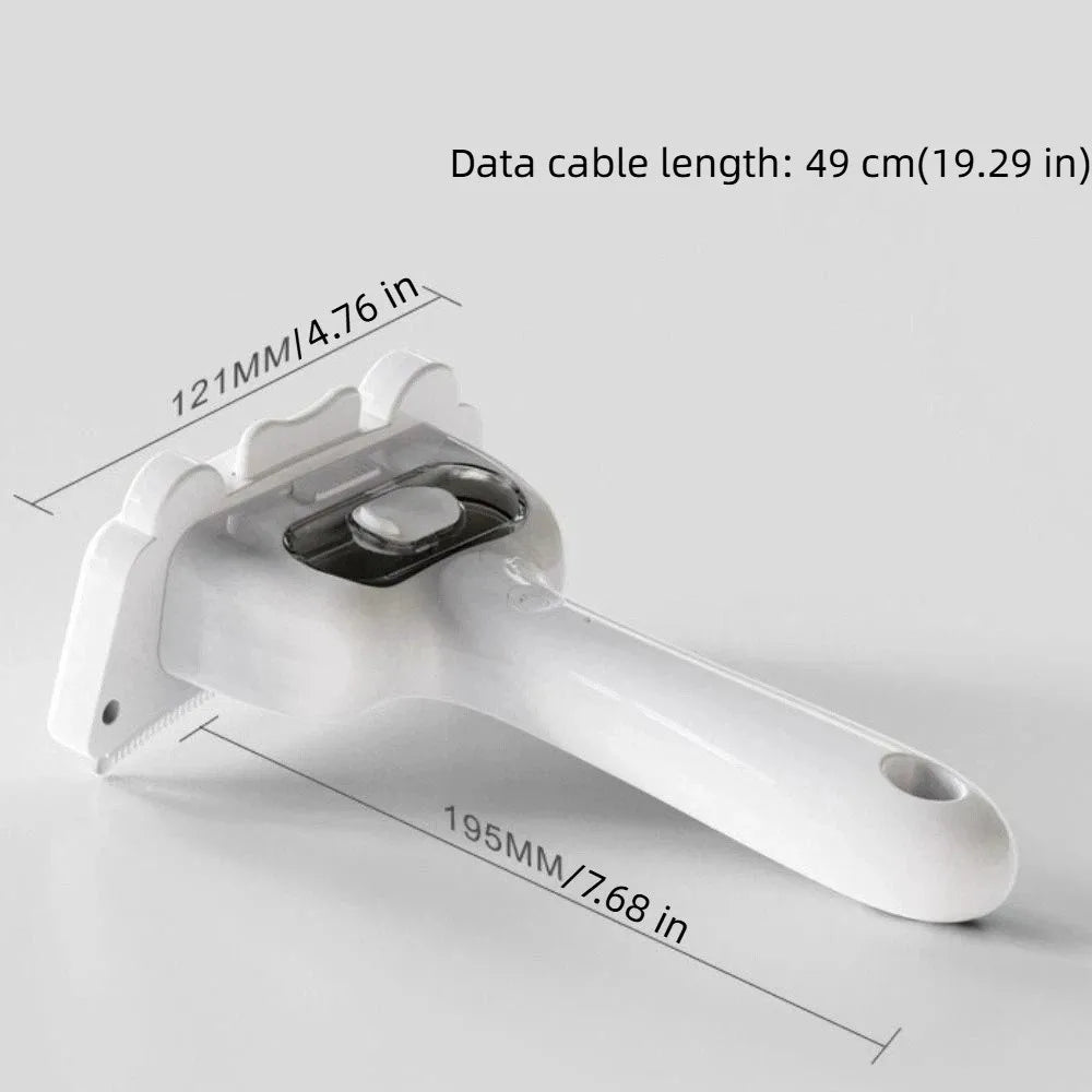 USB Rechargeable Pet Hair Remover Brush & Self-Cleaning Comb