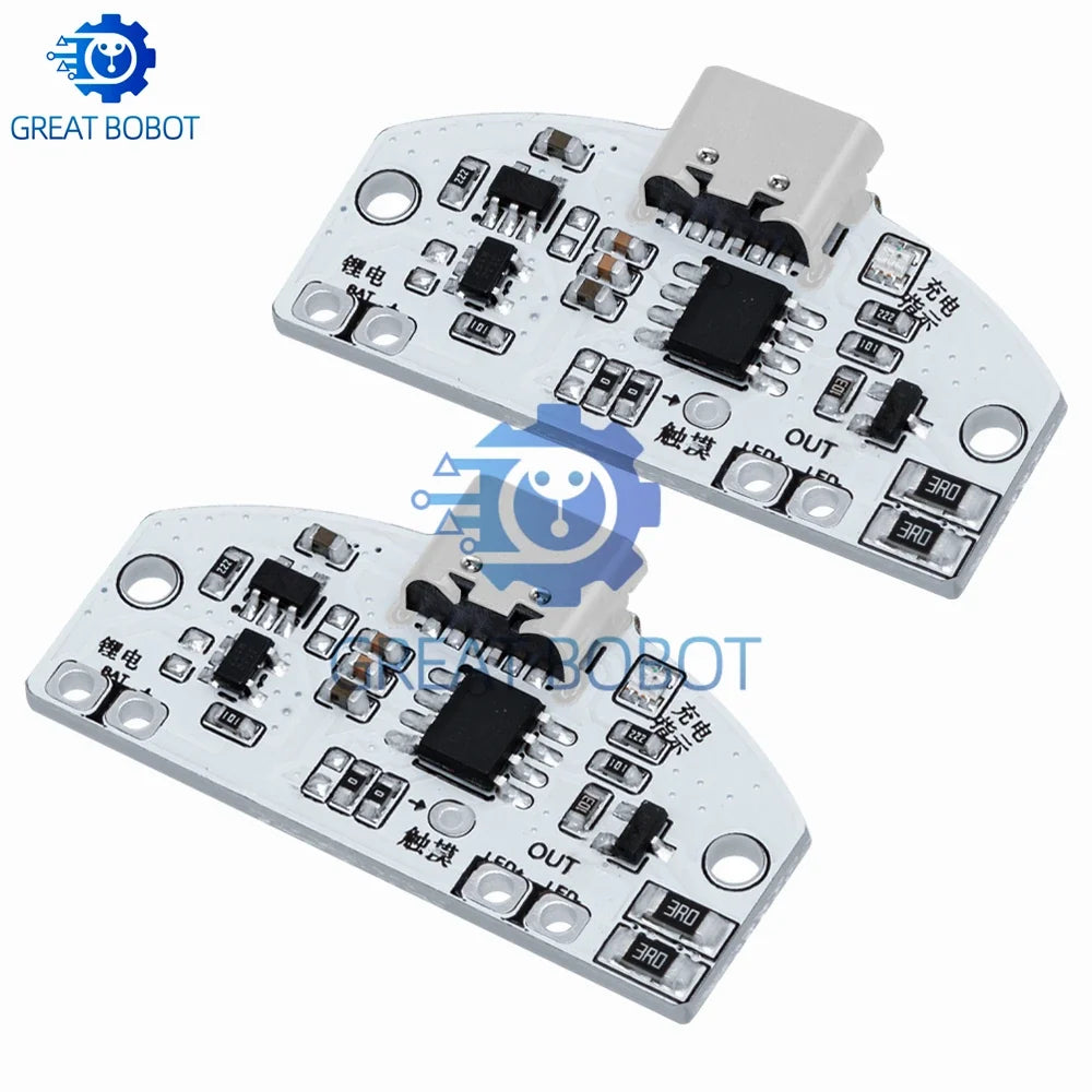 USB Type-C LED Touch Dimmer Module – 3-Gear Night Light Board