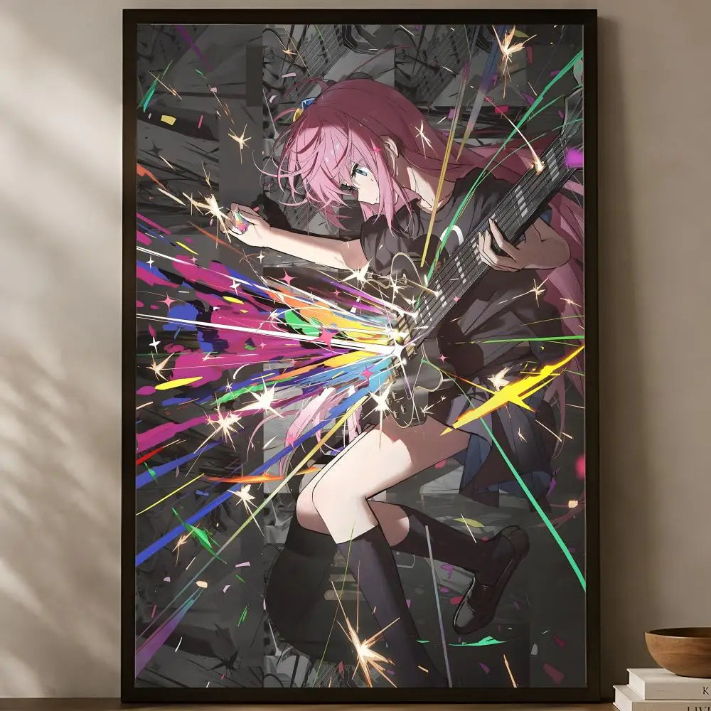 Bocchi the Rock Anime Wall Poster – Self-Stick HD Waterproof