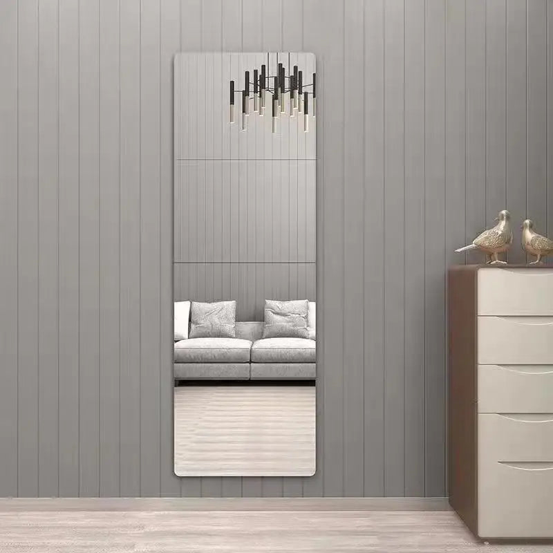 Self-Adhesive Acrylic Mirror Tiles | Waterproof Wall Decal 4 Pcs