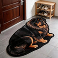 Cat Shaped Plush Area Rug – Washable Non-Slip Floor Mat