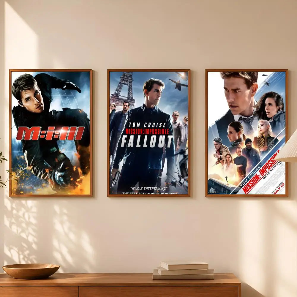 Mission Impossible Self-Stick HD PVC Wall Poster | Waterproof