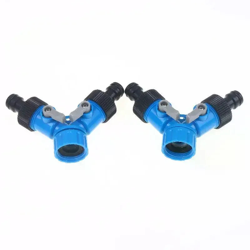 3/4" Y-Shaped Garden Hose Splitter – Faucet Irrigation Adapter