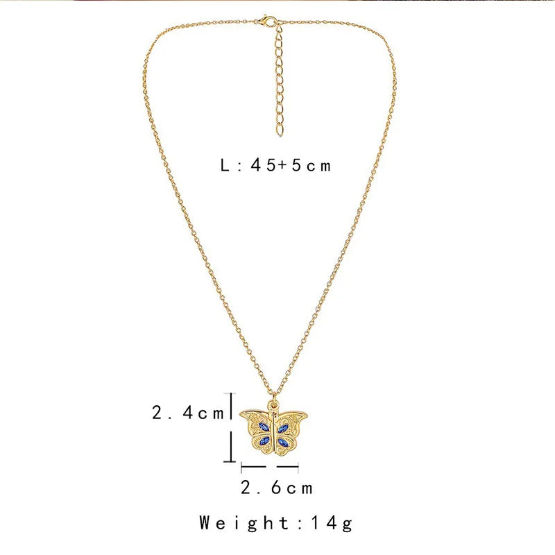 Butterfly "I Love You" Openable Pendant Necklace for Women