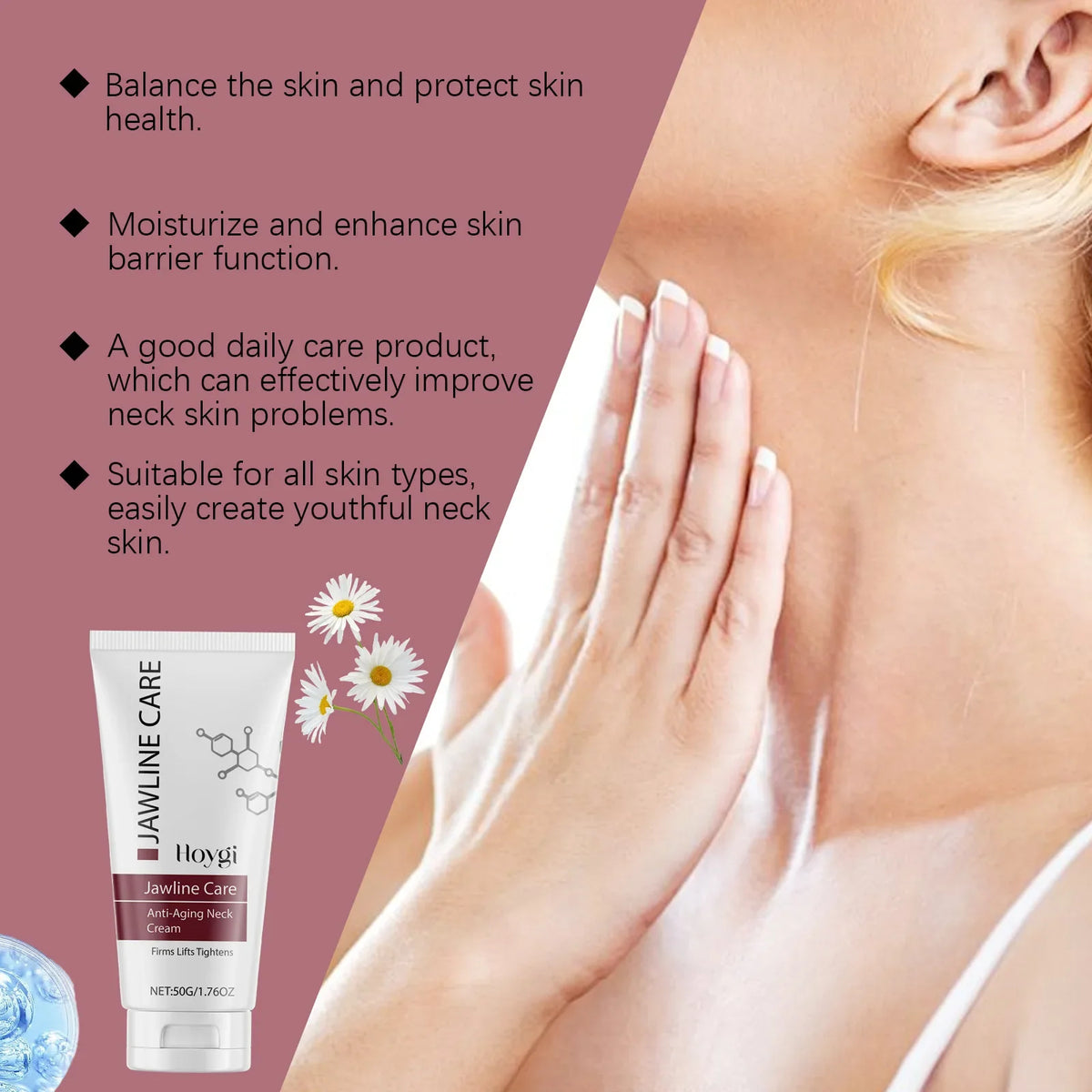 Jaysuing Hydrolyzed Collagen Neck Firming Cream 40g