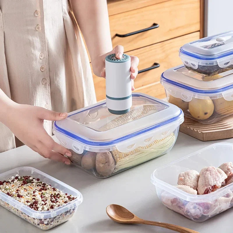 KEMORELA Vacuum Food Storage Containers – Fridge Organizer Set