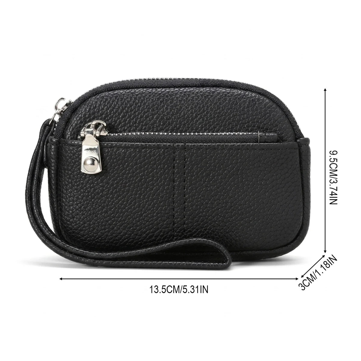 Korean Double Zipper Mini Pouch – Key & Coin Organizer Bag