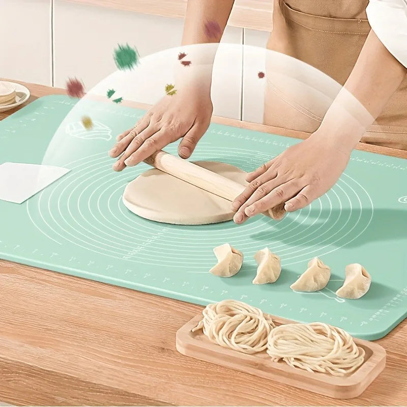 Large Non-Slip Silicone Baking Mat – Food Safe Kneading Pad
