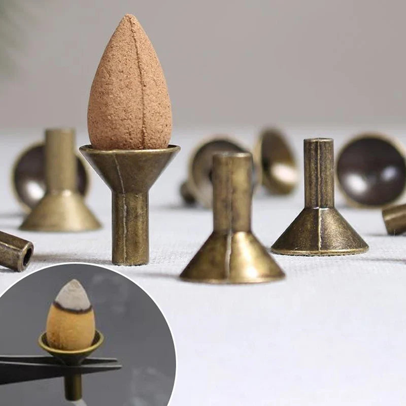 Mini Incent Stand Storage Metal Holder Burner Cone Coil Backflow