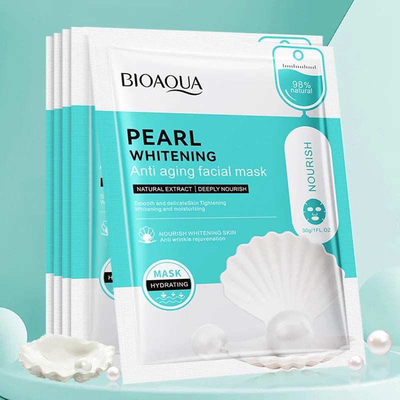 BIOAQUA 20pc Snail Hyaluronic Acid Face Mask – Hydrating & Firming