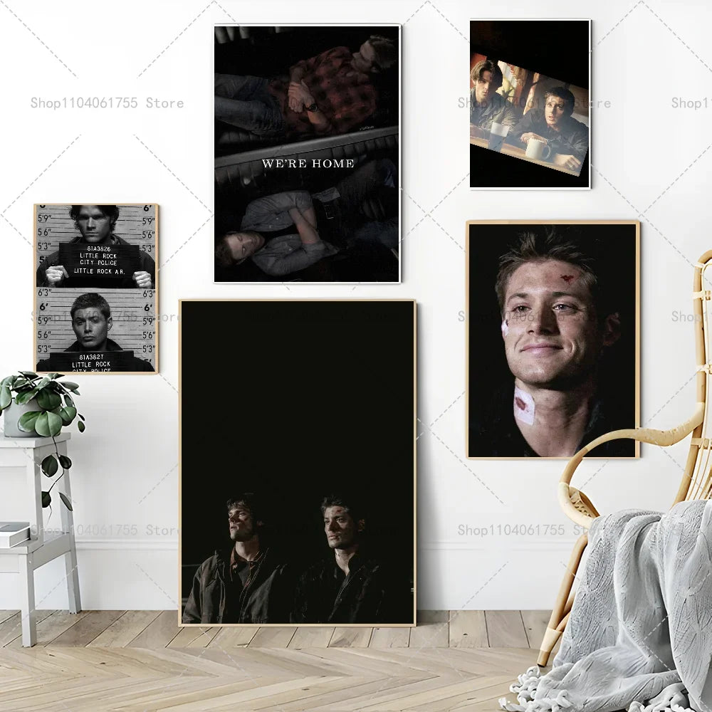 Supernatural Dean & Sam Wall Poster | Self-Adhesive Waterproof
