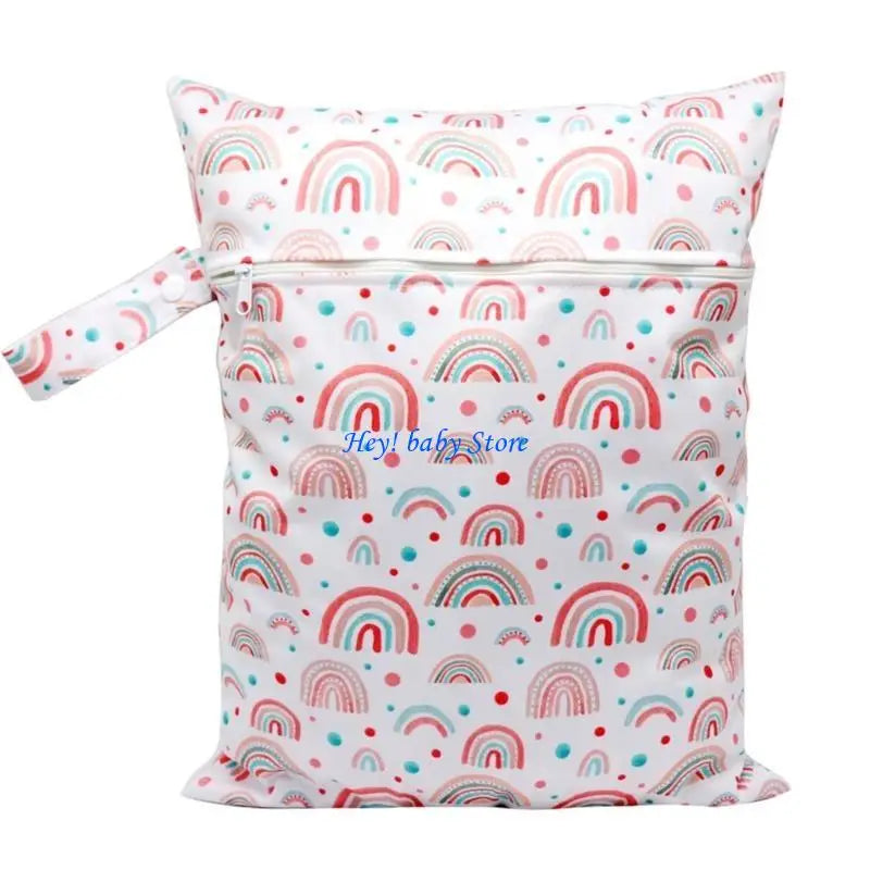 Foldable Baby Diaper Bag | Cartoon Print Stroller Pack
