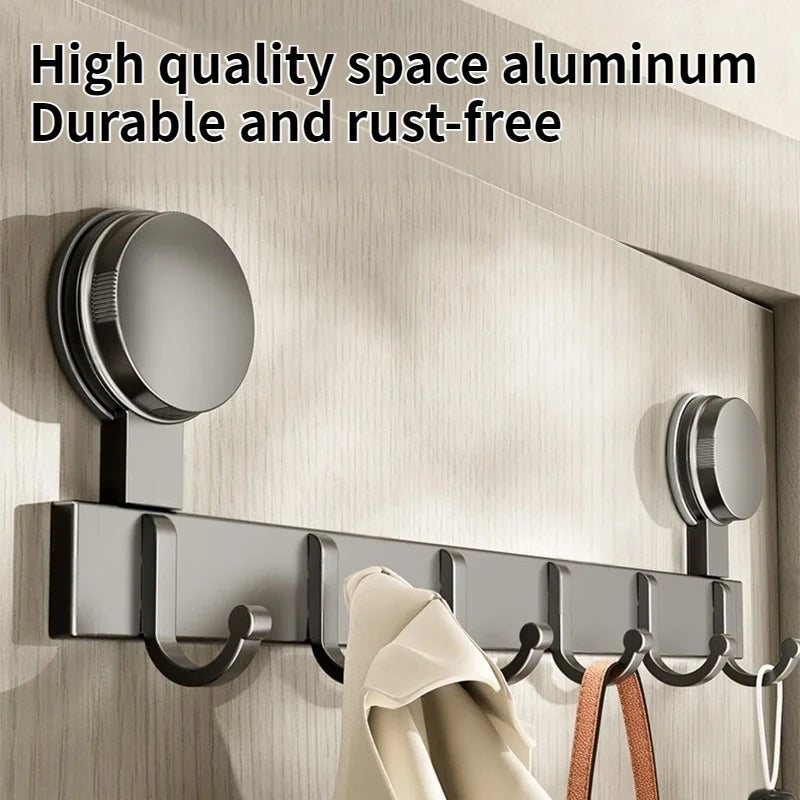 No-Drill Suction Cup Wall Hook | Aluminum Bathroom & Kitchen