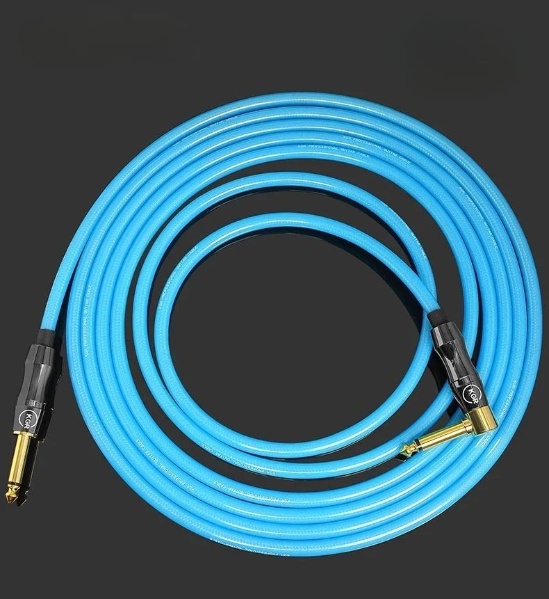 KGR 20AWG Electric Guitar Bass Audio Cable Connector Straight Right