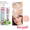 ibcccndc CC Cream Color Correcting Concealer Foundation + Puff