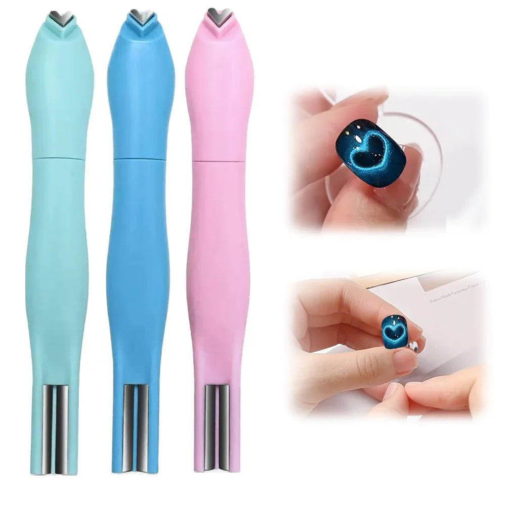 3-in-1 Heart Magnet for Cat Eye Gel Polish | Nail Art Tool