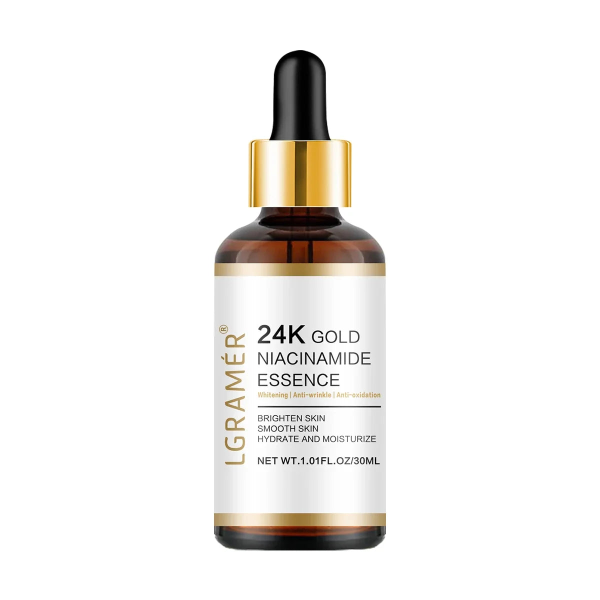 24K Gold Face Serum – Nicotinamide & Hyaluronic Acid Anti-Aging