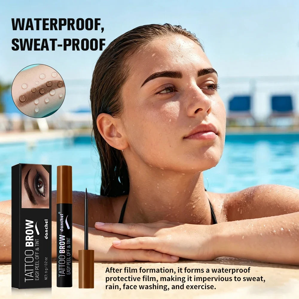 Peel-Off Eyebrow Gel Tint – Waterproof Semi-Permanent Brow Tint