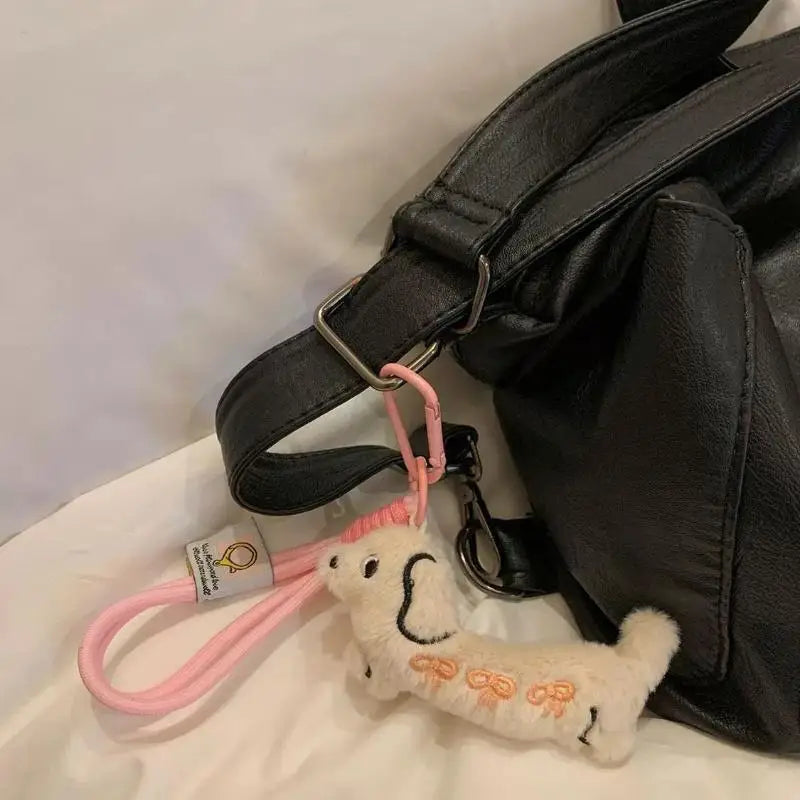 Dachshund Plush Keychain – Cute Stuffed Dog Keyring Pendant