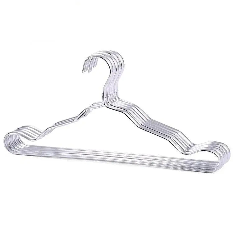 5-Pack Aluminum Anti-Slip Clothes Hangers | Closet Organizer