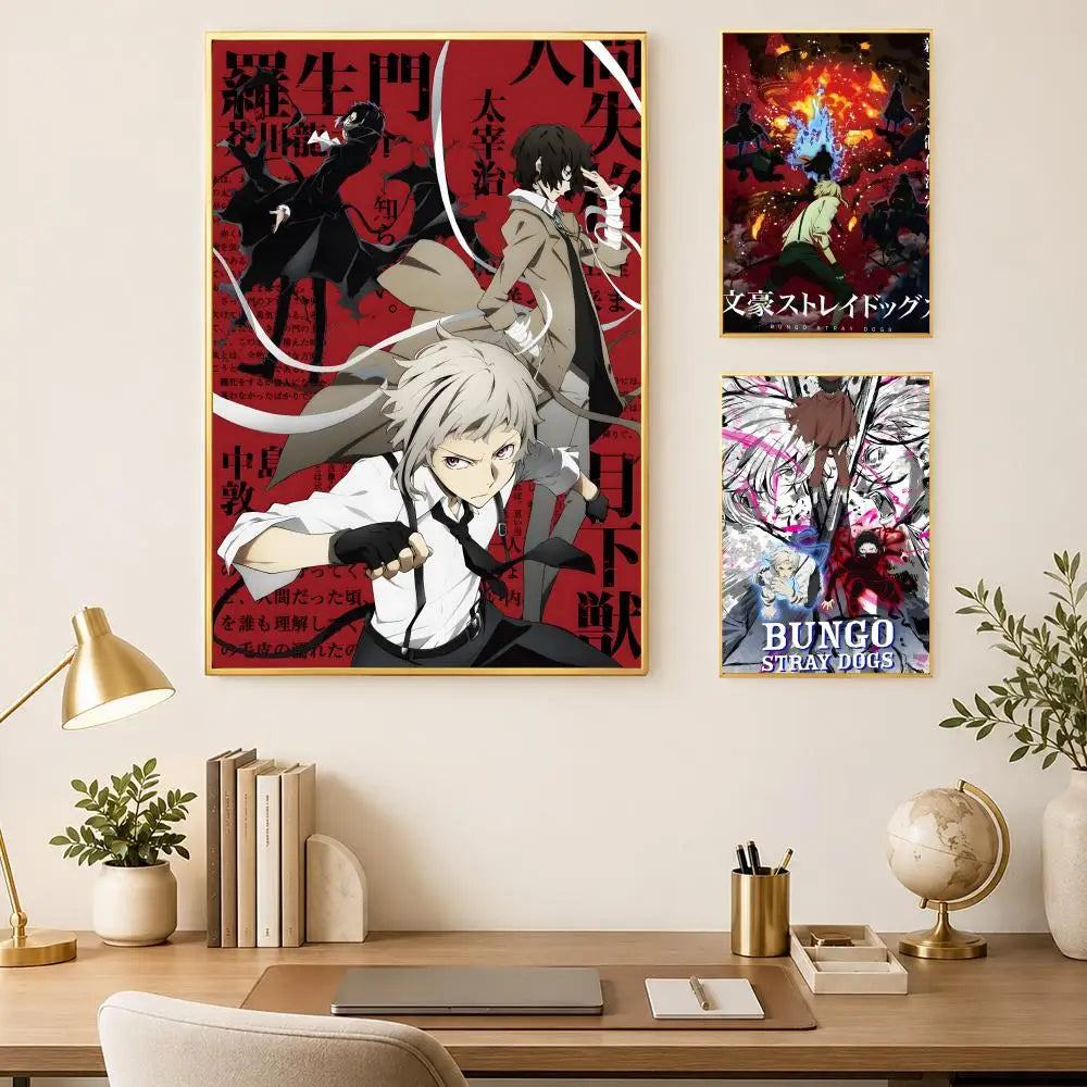 Bungo Stray Dogs Anime Poster – Self-Stick HD PVC Wall Art