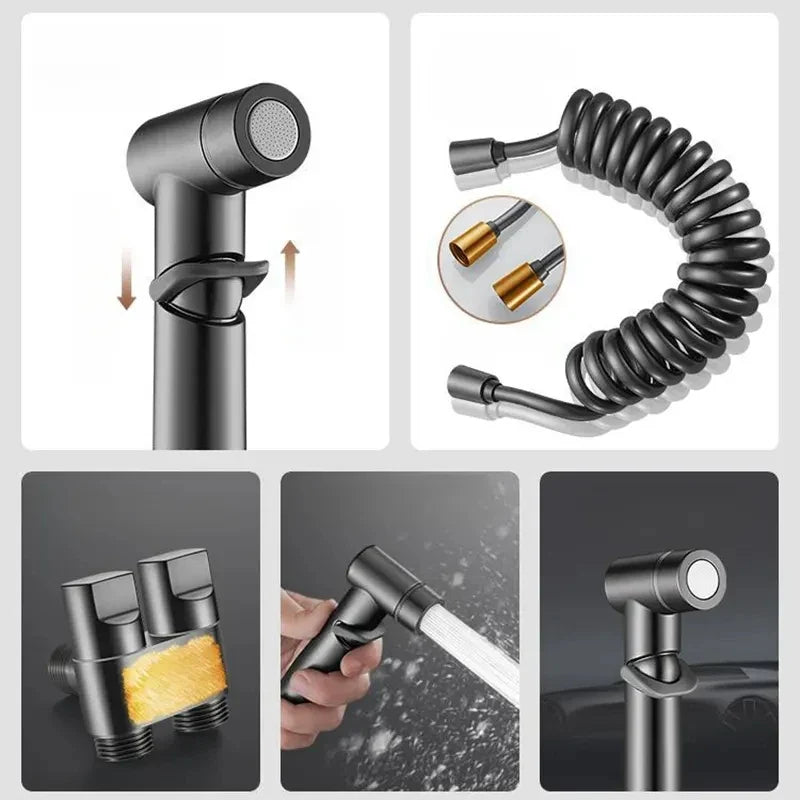 Handheld Bidet Sprayer Set – High-Pressure Bathroom Kit