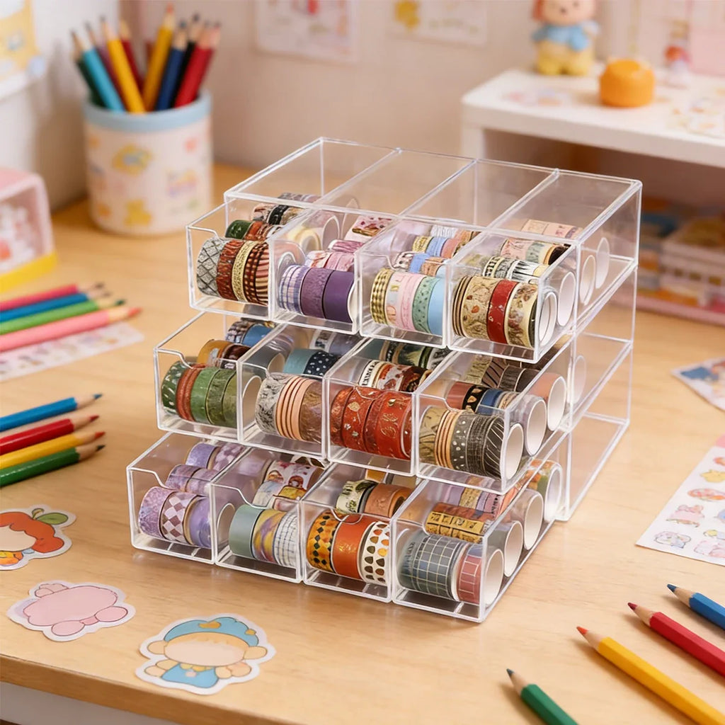 Drawer Sticker Hand Account Countertop Storage Box Stackable