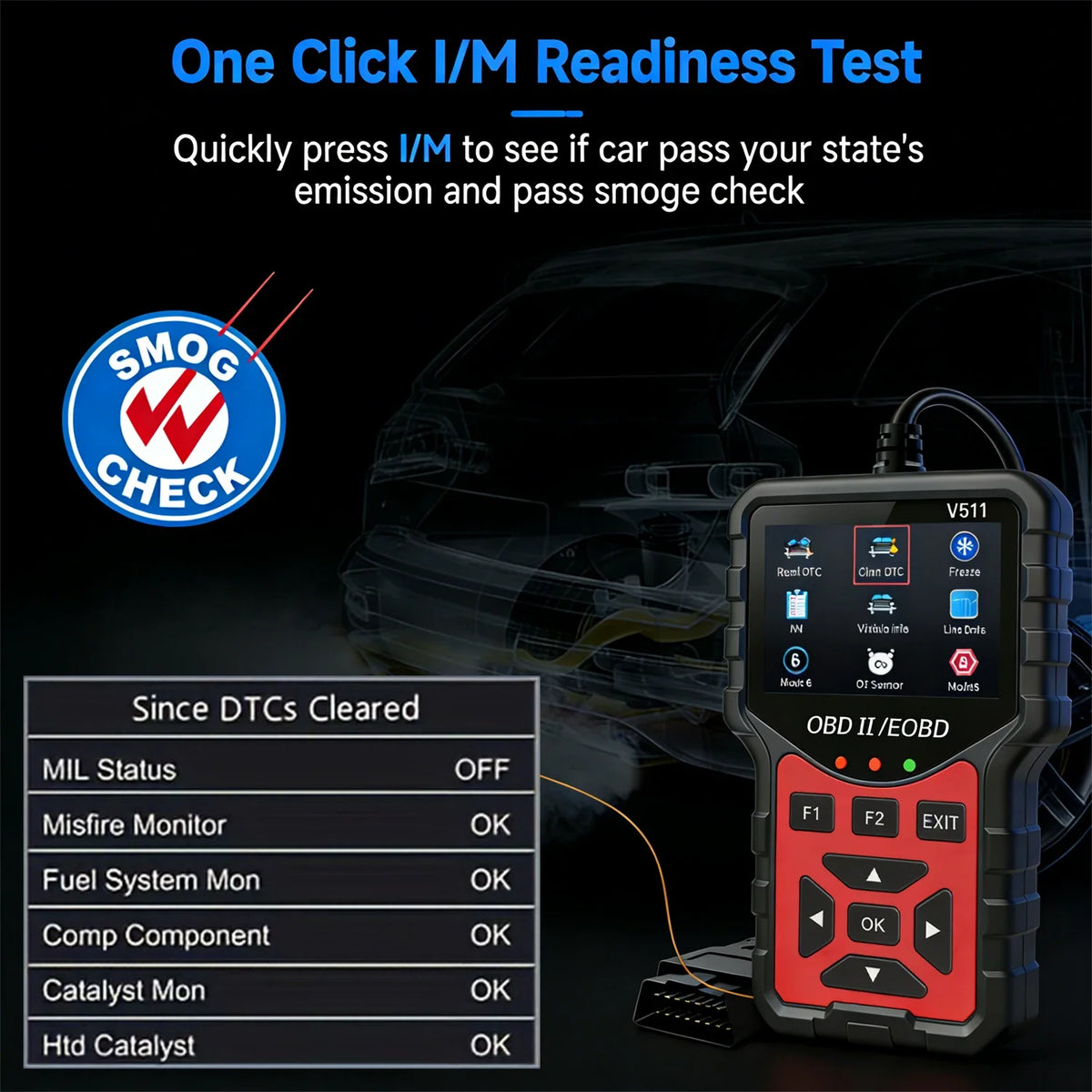OBD2 Car Scanner V511 – Engine Fault Code Reader & Diagnostic