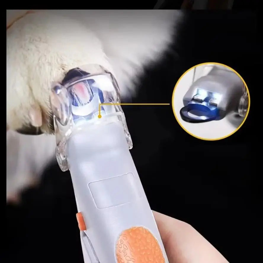 LED Pet Nail Clipper with Light & 5x Magnifier | Dogs & Cats