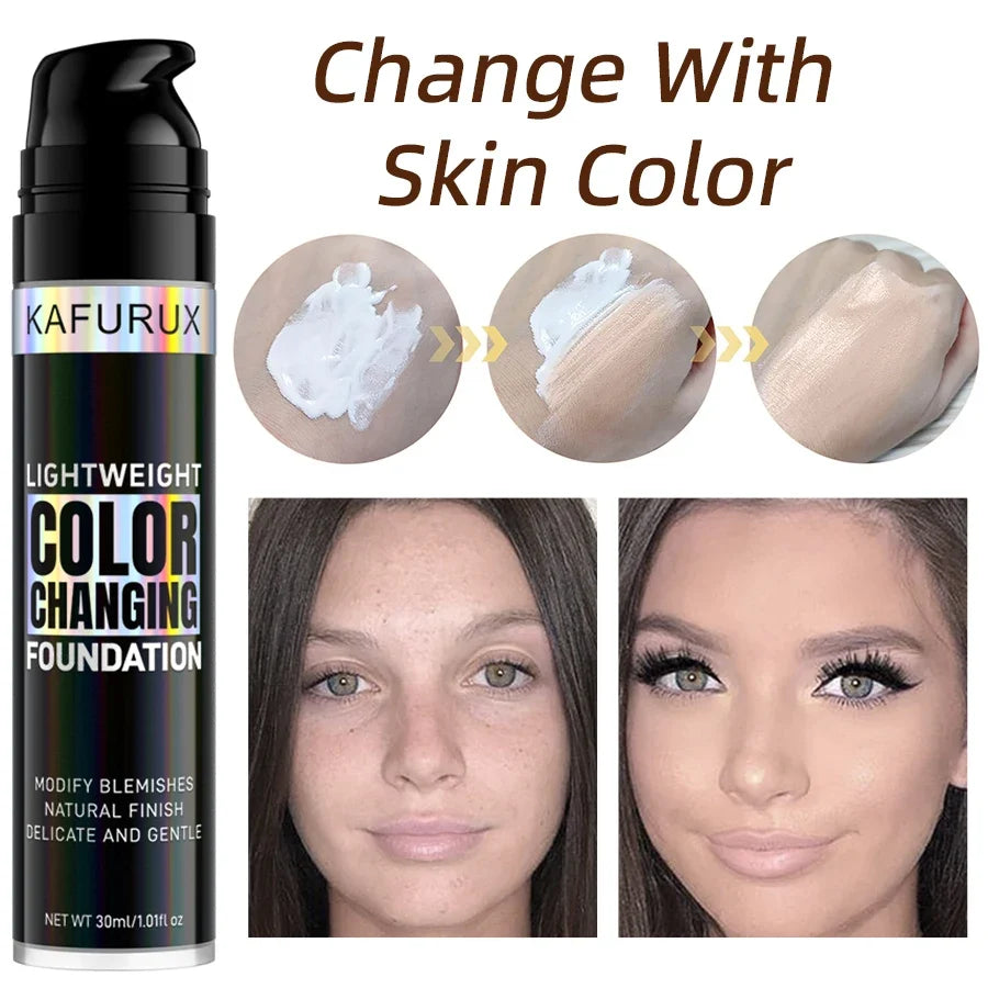 KAFURUX Color-Adapting Liquid Foundation | Matte & Hydrating