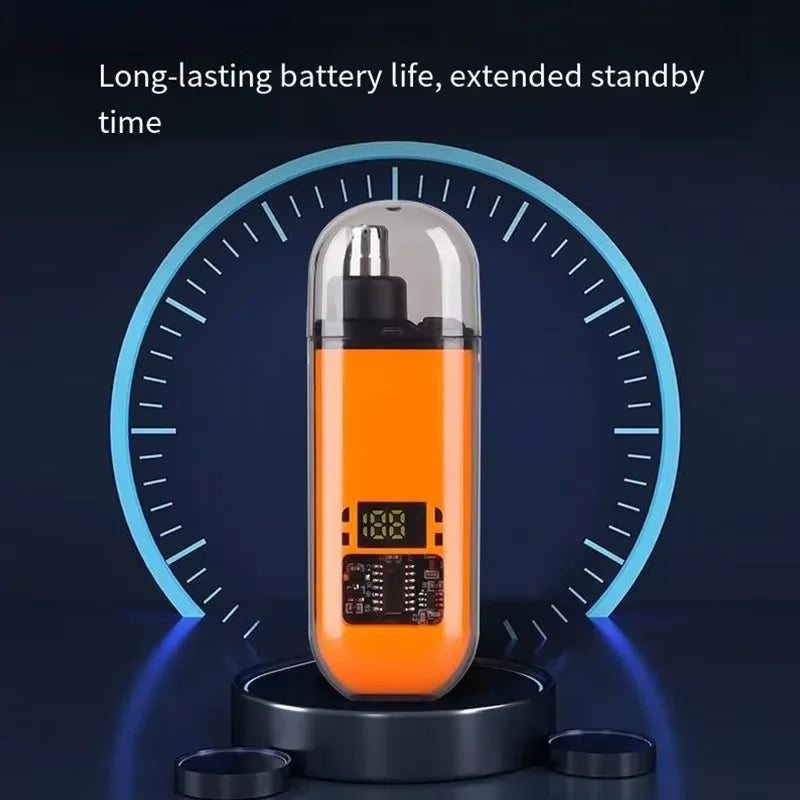 Portable USB Rechargeable Nose & Ear Hair Trimmer for Men