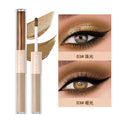 QIBEST Double-ended Flash Liquid Eyeshadow Contour Blush Pigment Silk