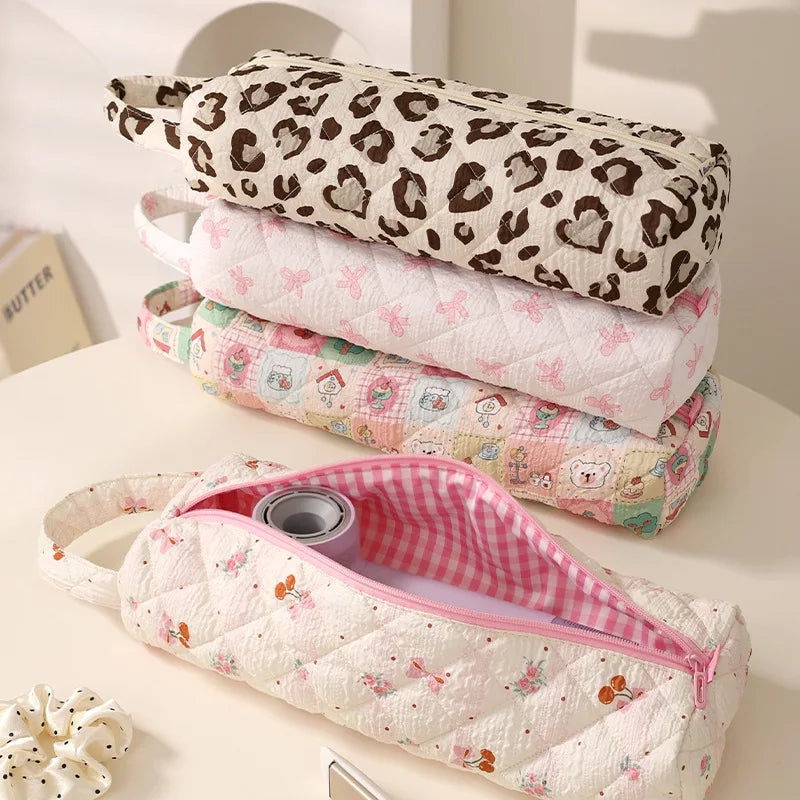 Travel Hair Dryer Storage Bag Handle Dustproof Curler Large Capacity