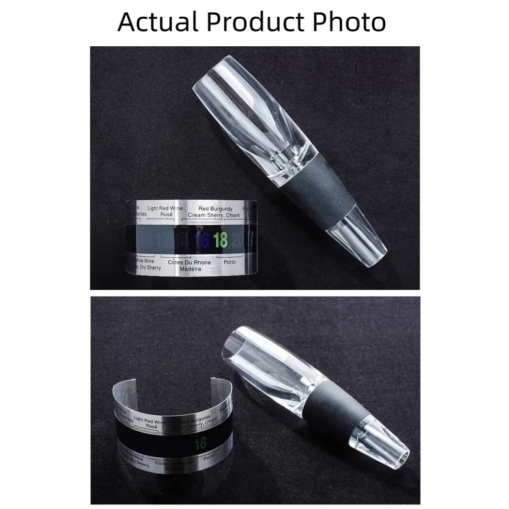 Clip-On Wine Bottle Thermometer | LCD Display | No Battery