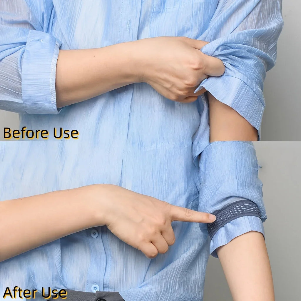 12-Pack Elastic Anti-Slip Arm Bands – Sleeve Cuff Holders