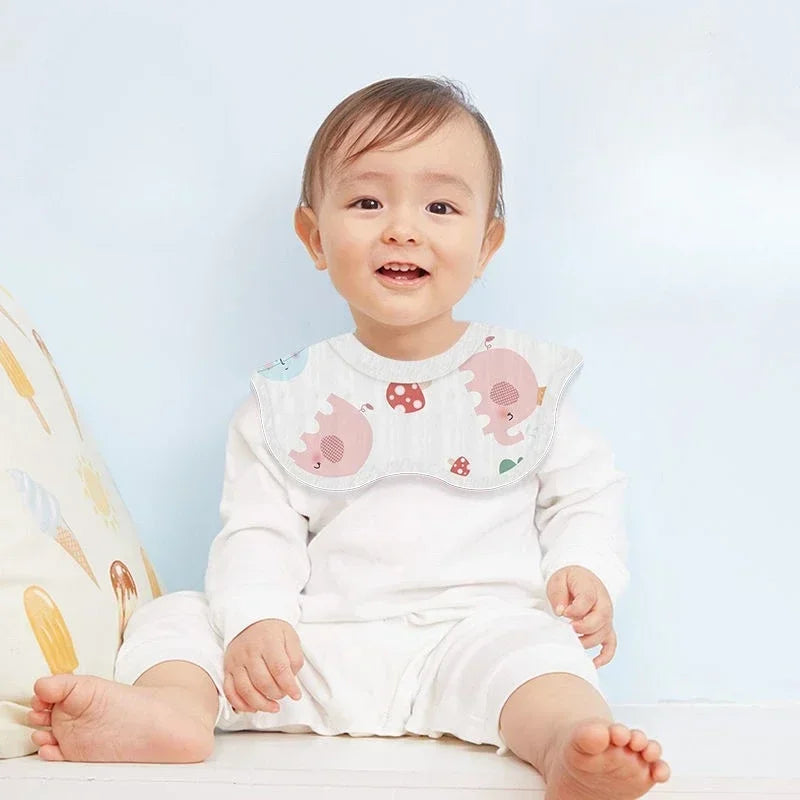 10 Disposable Bibs Baby Drool Towel Waterproof 360 Degree Anti