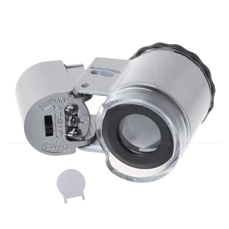 50X Jewelry Loupe with LED & UV Light | Magnifying Glass