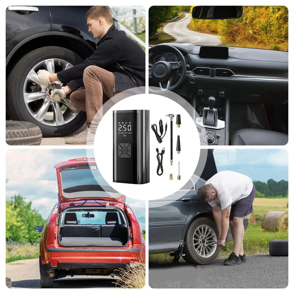 Tire Inflator Portable Tyre Inflation Equipment Smart Air Compressor
