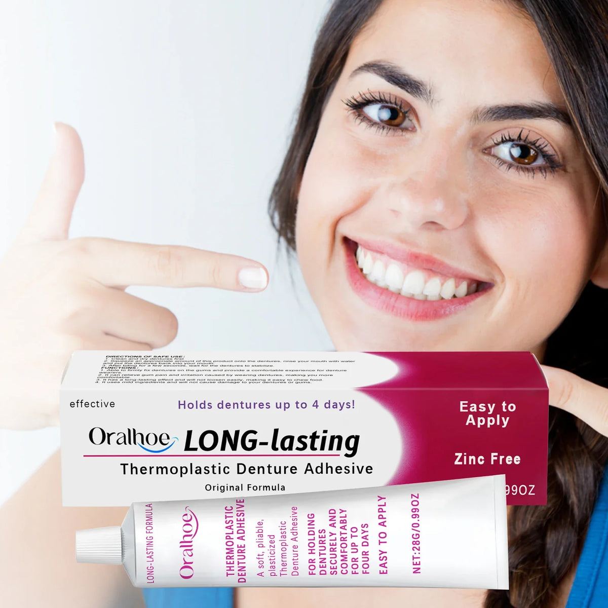 Oralhoe Thermoplastic Denture Adhesive – Long-Lasting Hold