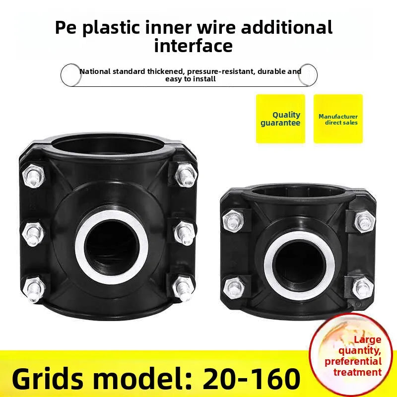 Clamp Saddle Drain Valve 20–50mm Pipe Quick-Connect Fitting