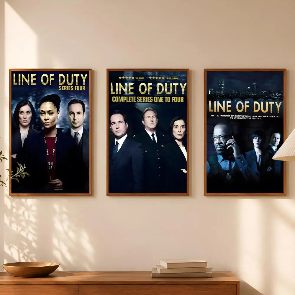 Line of Duty HD PVC Self-Stick Wall Poster | Waterproof Decor