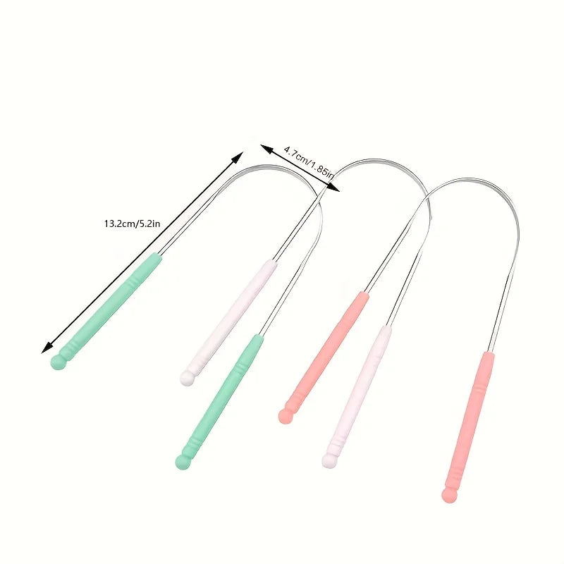 Stainless Steel Tongue Scraper & Cleaner | Oral Care Tool