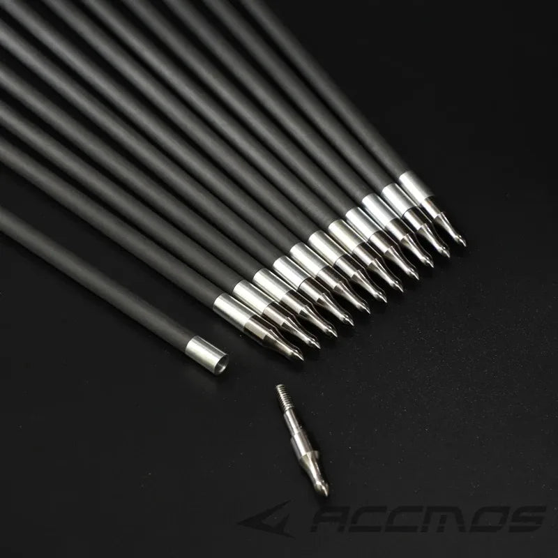 6 ID Pure Carbon Arrow Shaft Spine 300 700 Recurve Compound Bow
