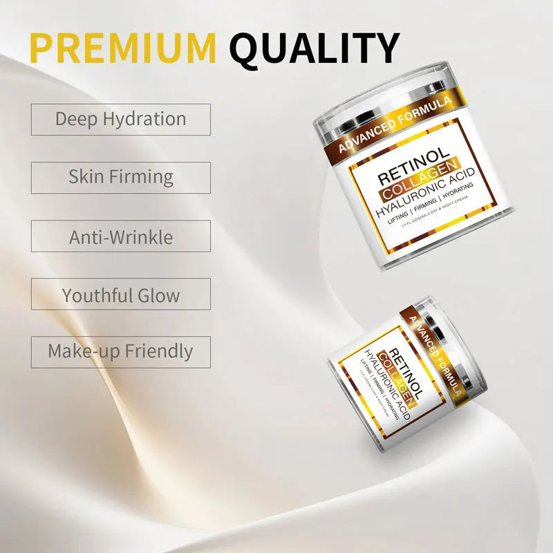 Retinol Cream Face Collagen Peptides Anti Aging Wrinkle Day-night