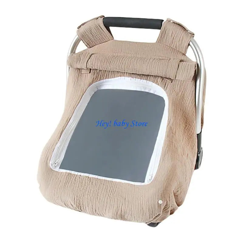 Infant Car Seat Canopy | Breathable Cotton Sunshade Cover