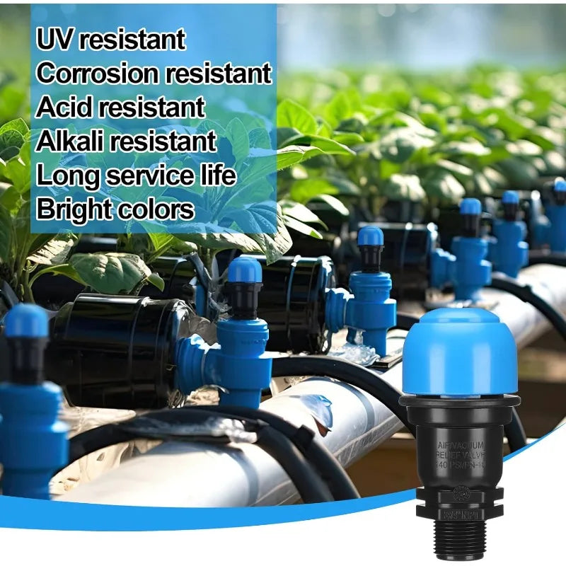 2PCS 3/4" BSP/NPT Air Release Valve for Drip Irrigation Systems