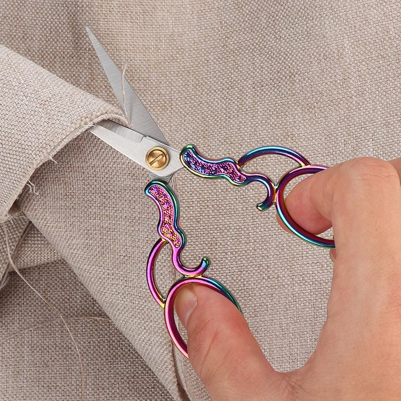 Gourd Pattern Vintage Stainless Steel Sewing Scissors 12.5cm