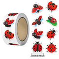 10 Cartoon Ladybug Stickers – Craft, Scrapbook & Decor Labels
