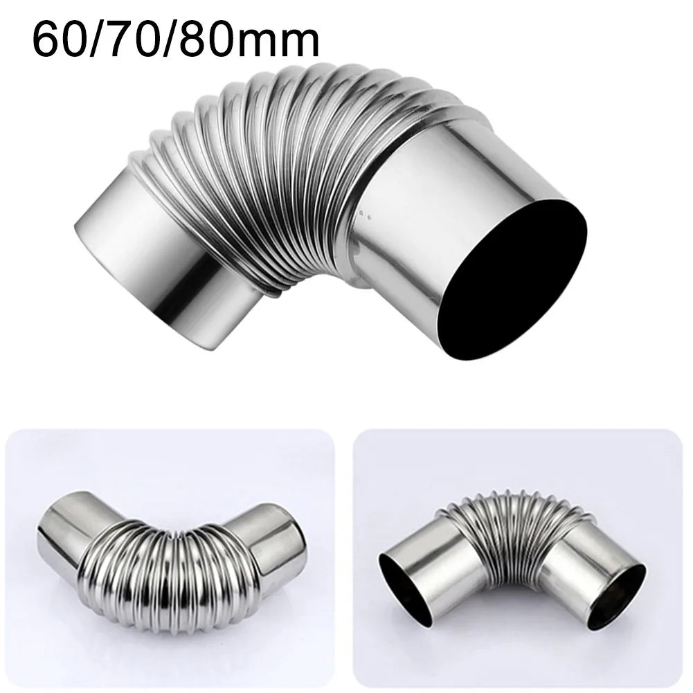 60 70 Stainless Steel 90 Elbow Chimney Liner Bend Multi-flue Stove