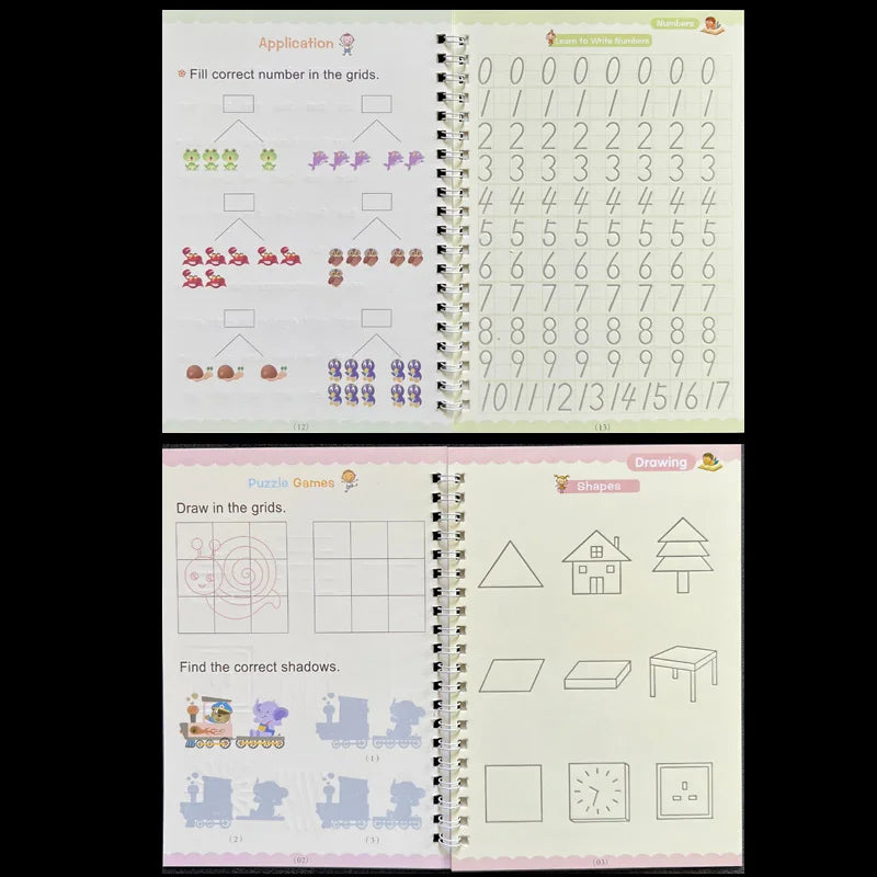 Sank Magic Practice Copybook Pen Preschools Kids Calligraphy English